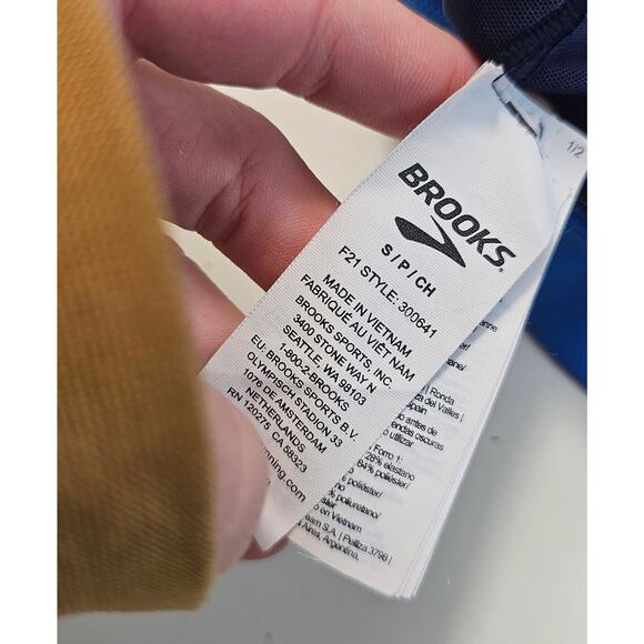 Brooks drive running mesh bra ultra double support sz S padded blue stretch EUC - Picture 5 of 8